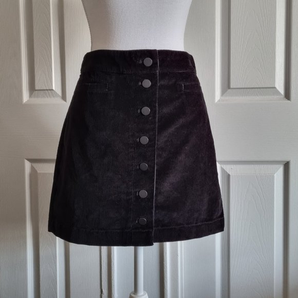 Wilfred Free Corduroy Button Front Skirt Size 4 - Picture 4 of 9